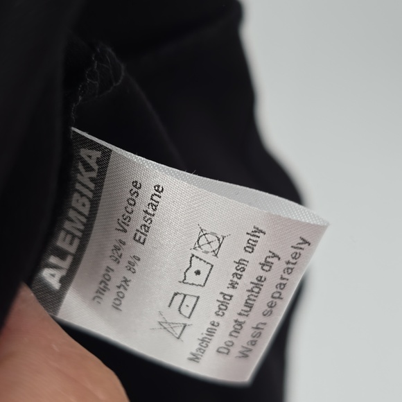 Alembika Black Jersey Dress Size 2 - Picture 8 of 8